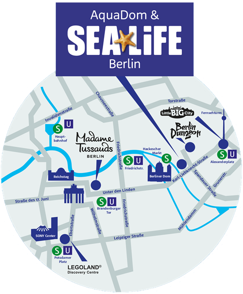 Map SEA LIFE Berlin
