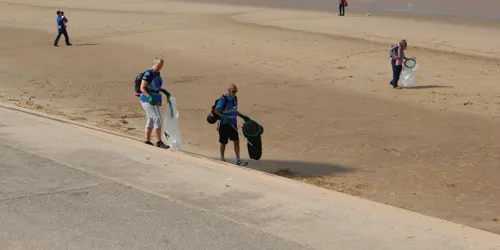 Blackpool beach clean