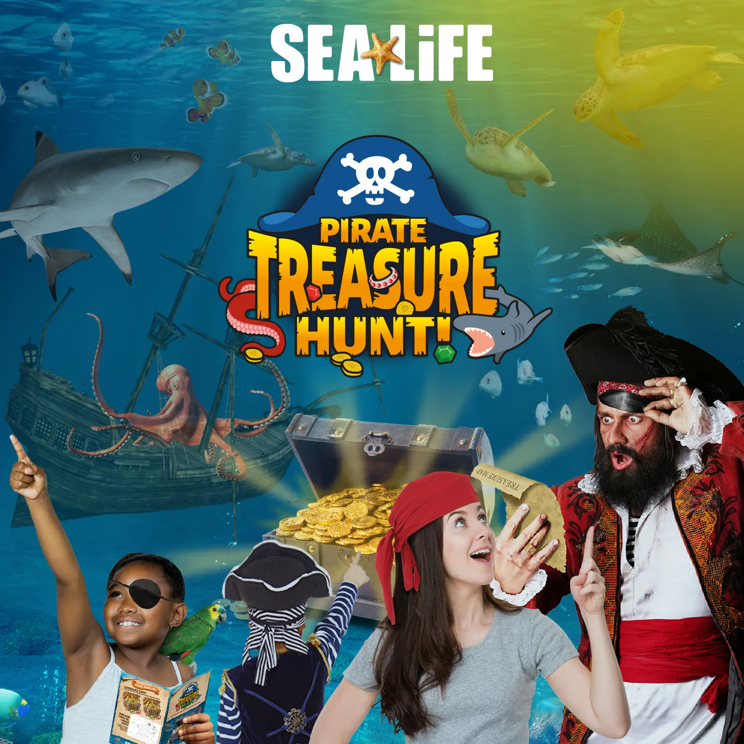 SEALIFE PIRATES Keyvisual Square