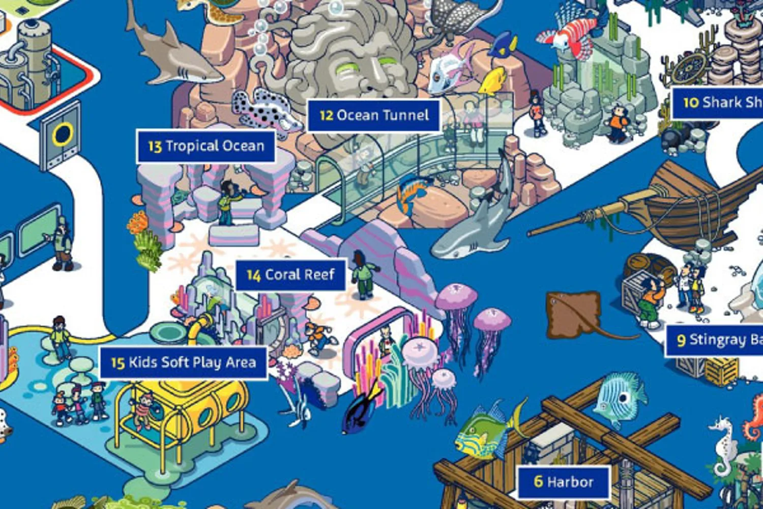 Map SEA LIFE Charlotte Concord Aquarium