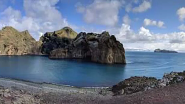 Klettsvik Bay in Iceland