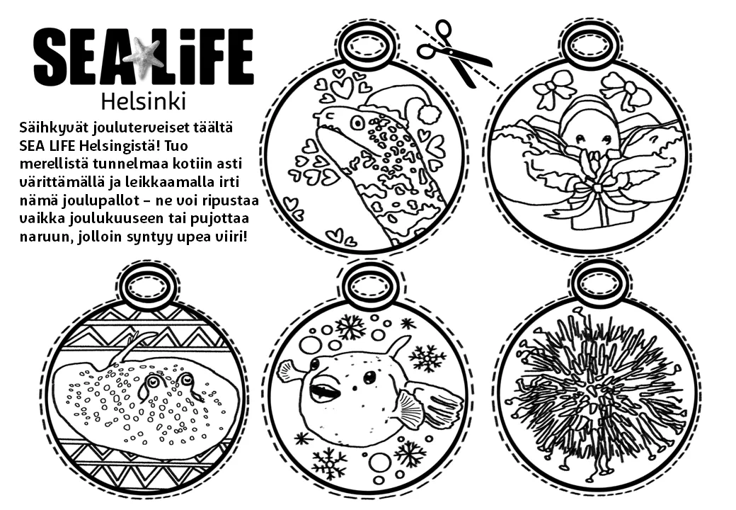 Väritä Joulupallot Suomi