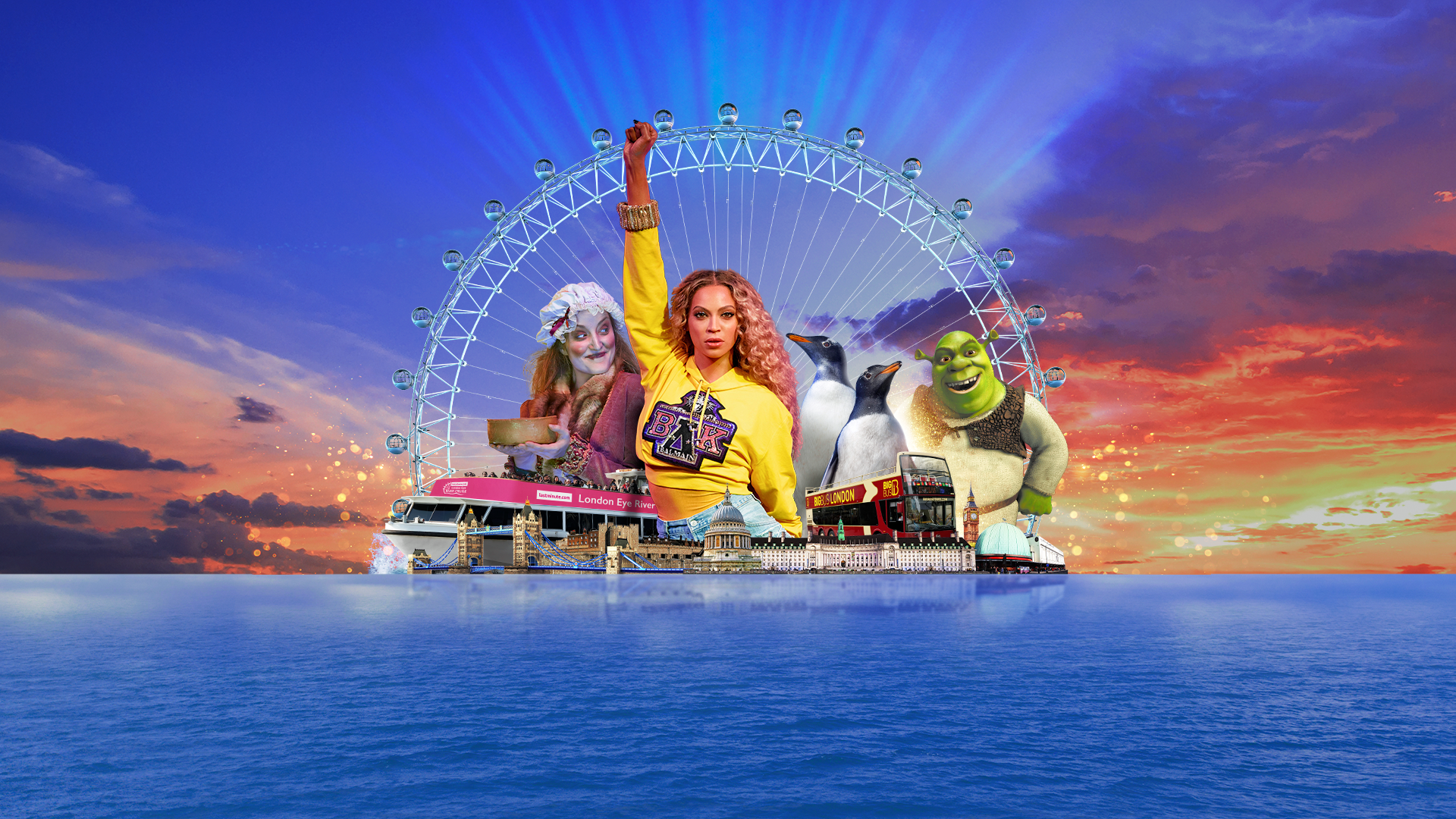 London cluster homepage banner with Beyonce