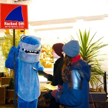 Shark fin soup protest