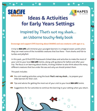 Usbourne X SEA LIFE Teacher Visit Guide 950X1080