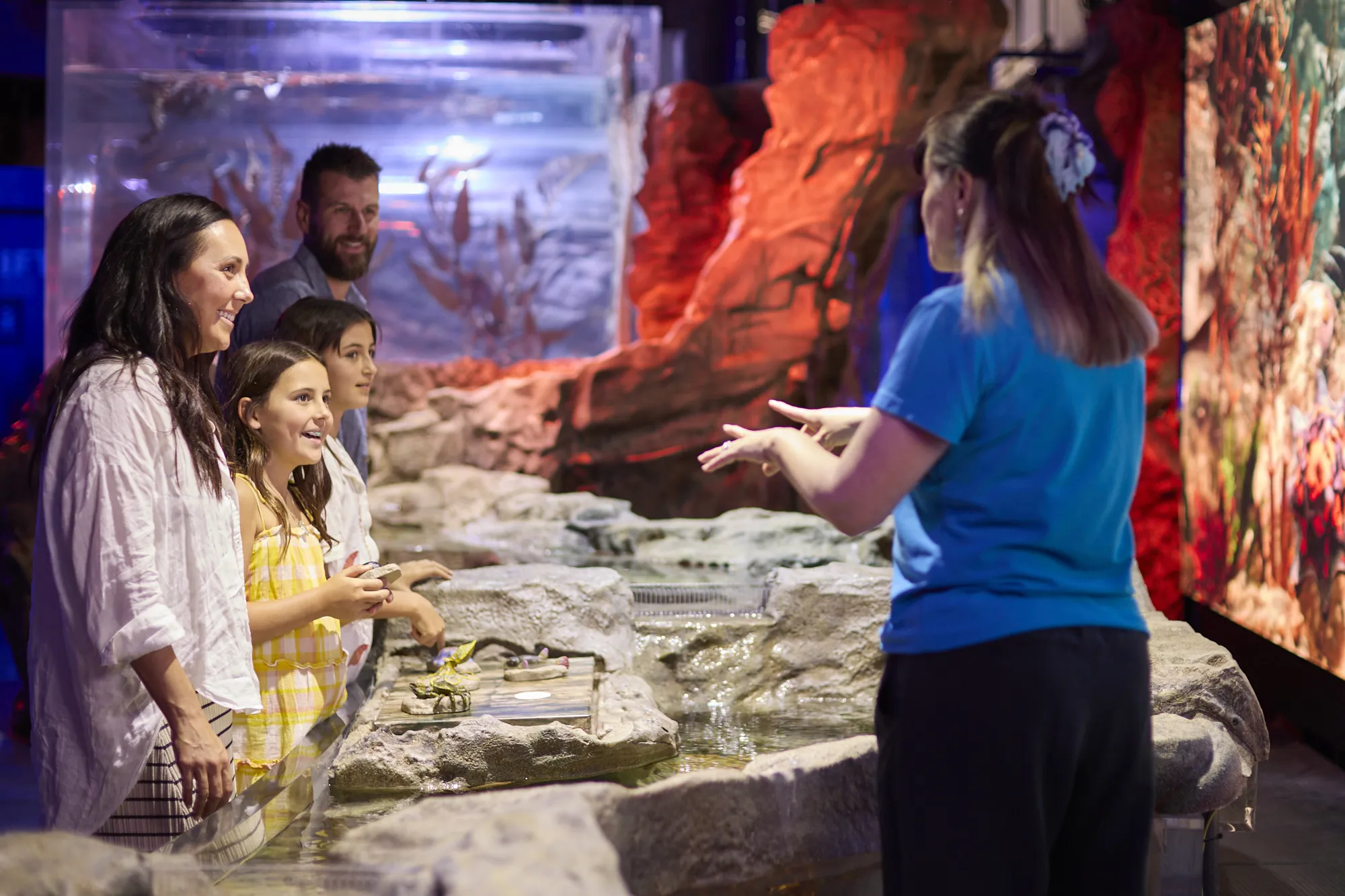 00005 HERO SLMA Rockyshores2025 [USE GLOBAL] [EXP INPERP] Family And Aquarist At Rocky Shores