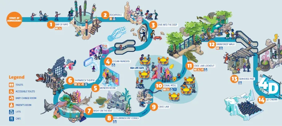 aquarium map