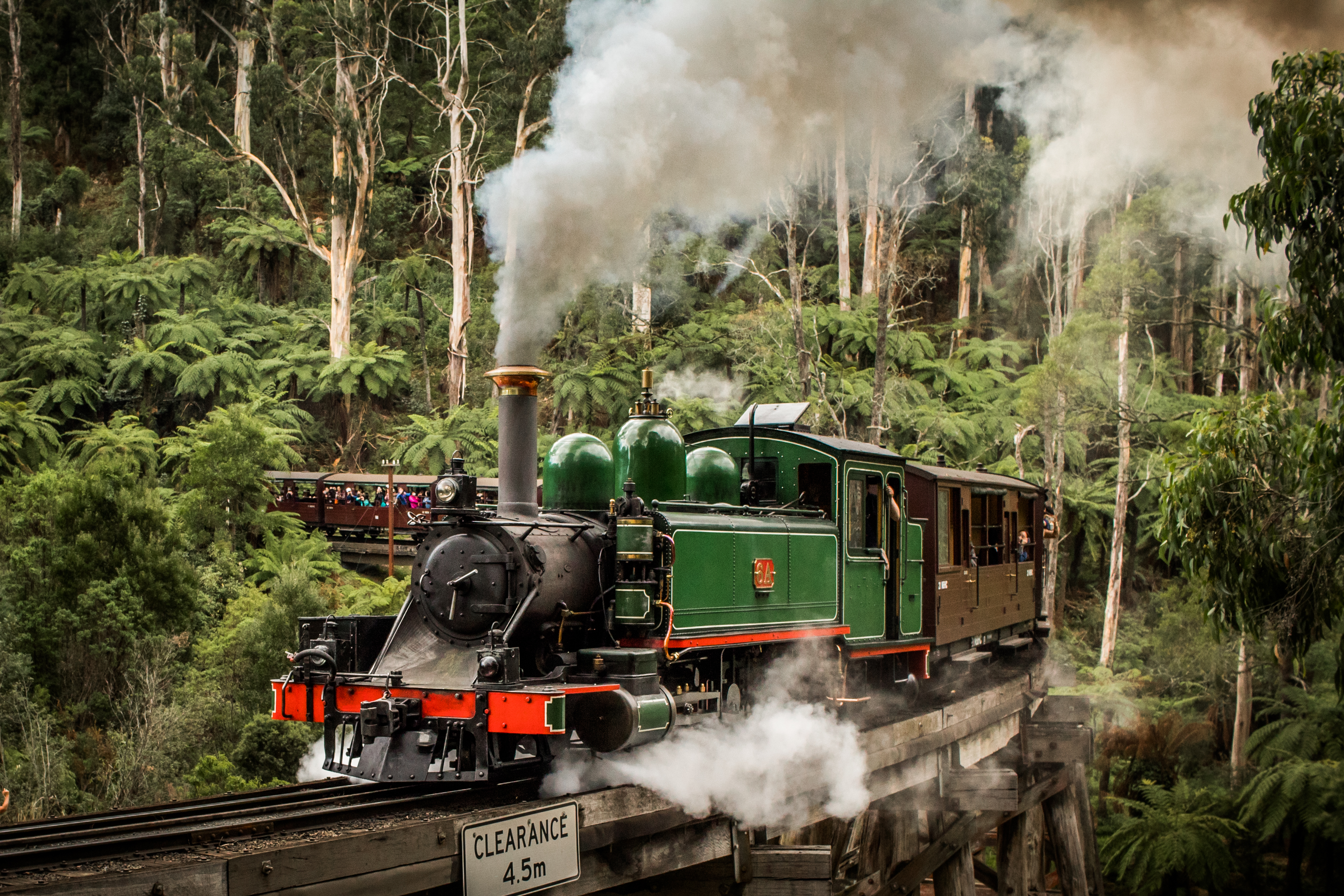 2 Puffing Billy Crossing The Famous Monbulk Trestle Bridge Image By Kahla Webb