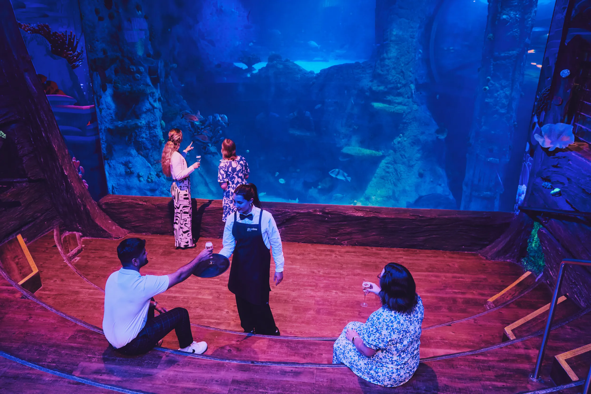 Guests in the ocean theatre