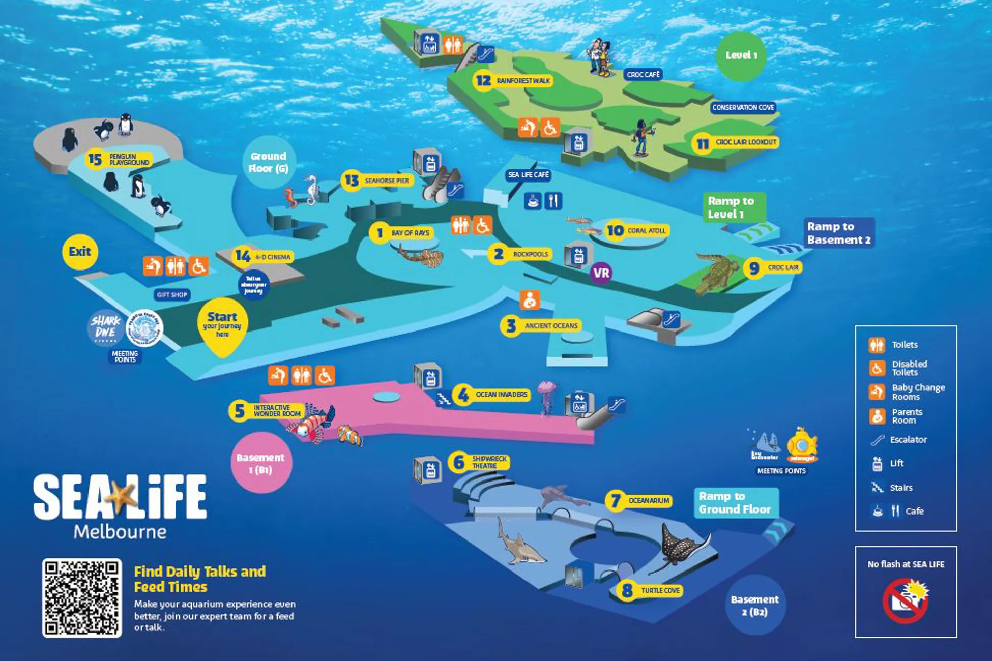Attraction Map SEA LIFE Melbourne Aquarium
