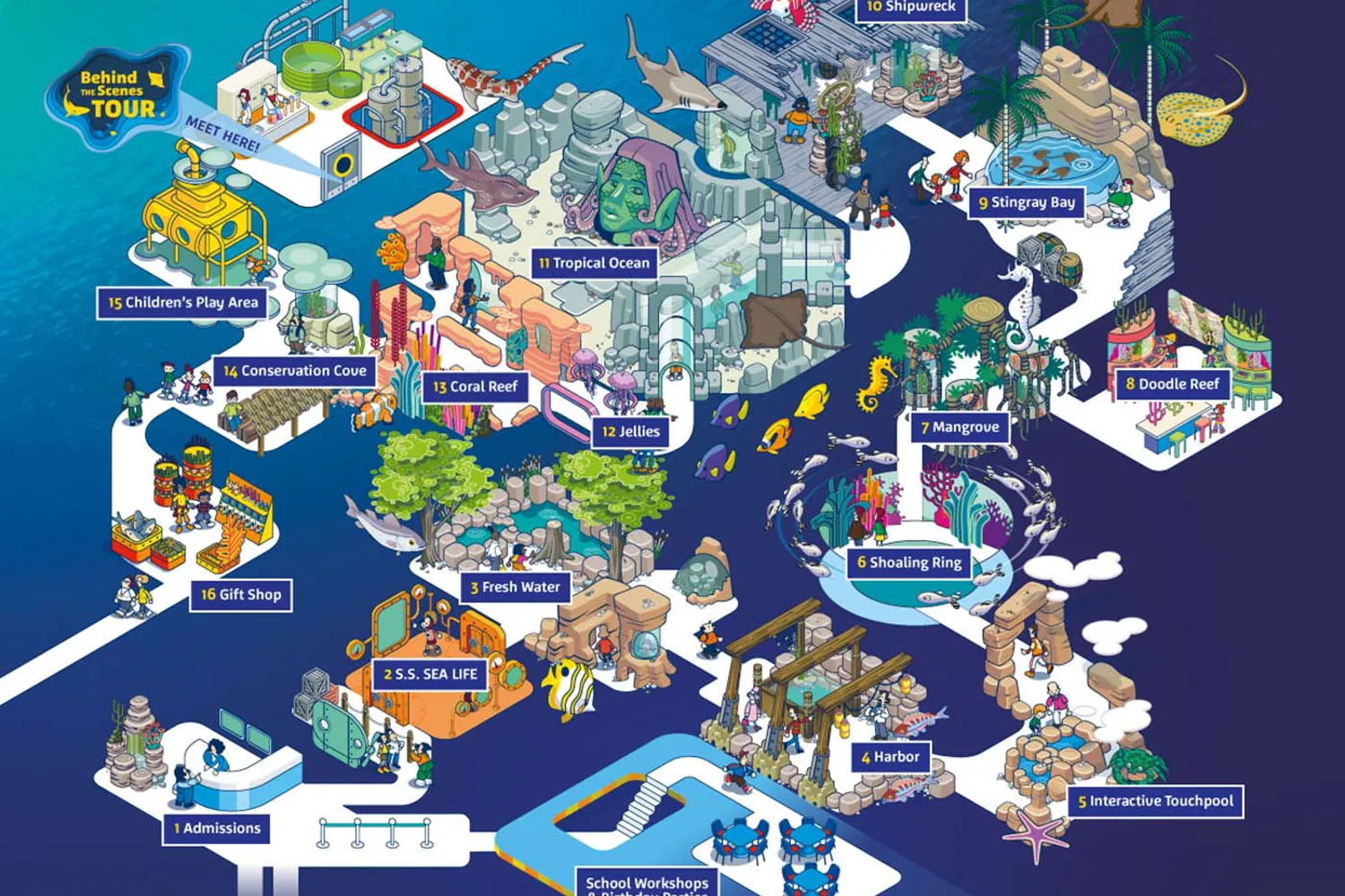 Map SEA LIFE Michigan Aquarium