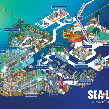 Aquarium Map | SEA LIFE at Mall of America