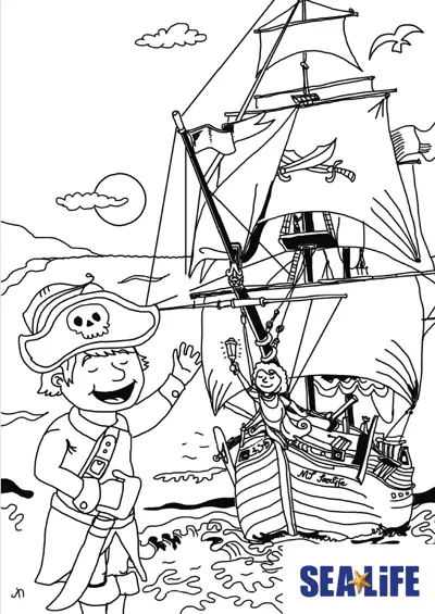 SL Malvorlage Piratenschiff (1)