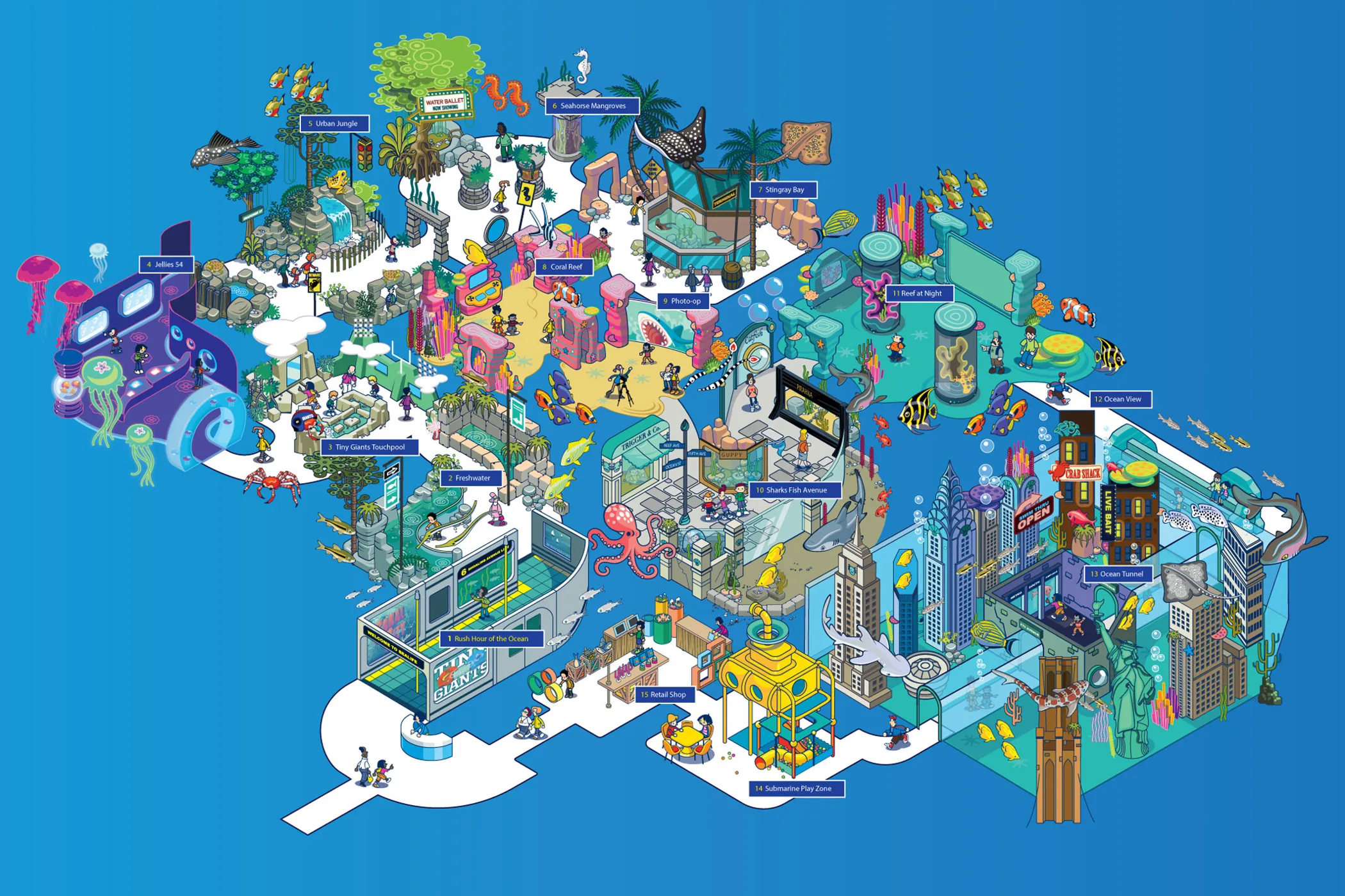 Map New Jersey SEA LIFE Aquarium