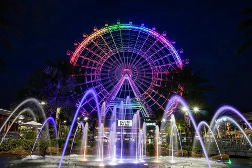 The Orlando Eye at night
