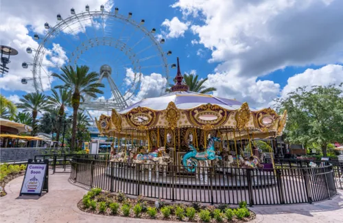 Icon Park Orlando Florida Carousel & Ferris wheel
