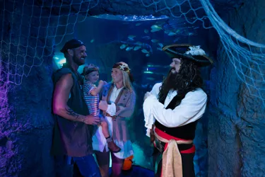 Pirates Of The Haunted Seas Captain With Family