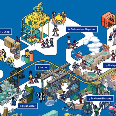 Map Sea Life San Antonio Aquarium