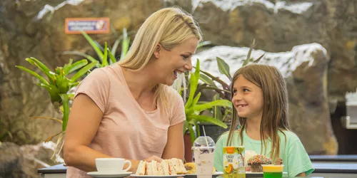 Family Cafe Mother Girl