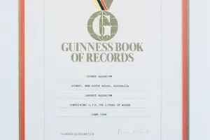 Sydney Aquarium Officially Recognised By The Guinness Book Of World Records As The Largest Aquarium In The World (1)
