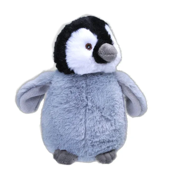 A small penguin chick stuffed animal toy. 