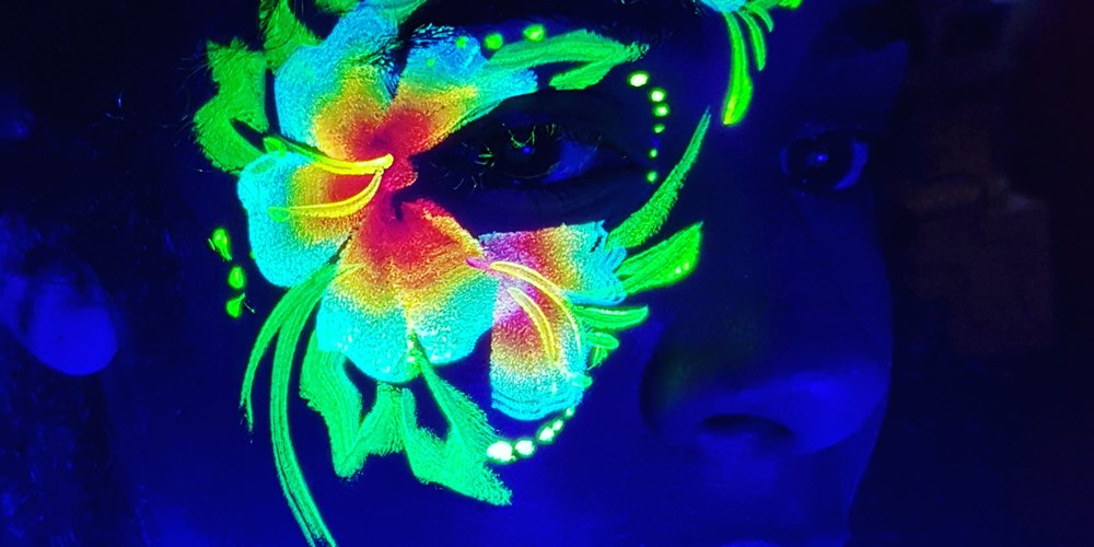 Face paint as bright as the lights of Vivid Sydney