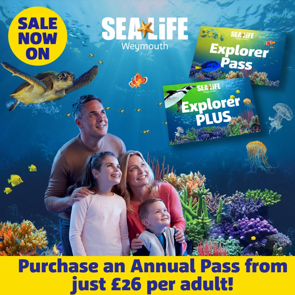 Local Aquarium Annual Pass SEA LIFE Weymouth Aquarium